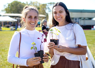 HerbFest attendees-seedlings
